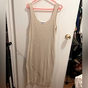 Old Navy Sleeveless Tank Midi Rib-Knit Fitted Sweater Dress